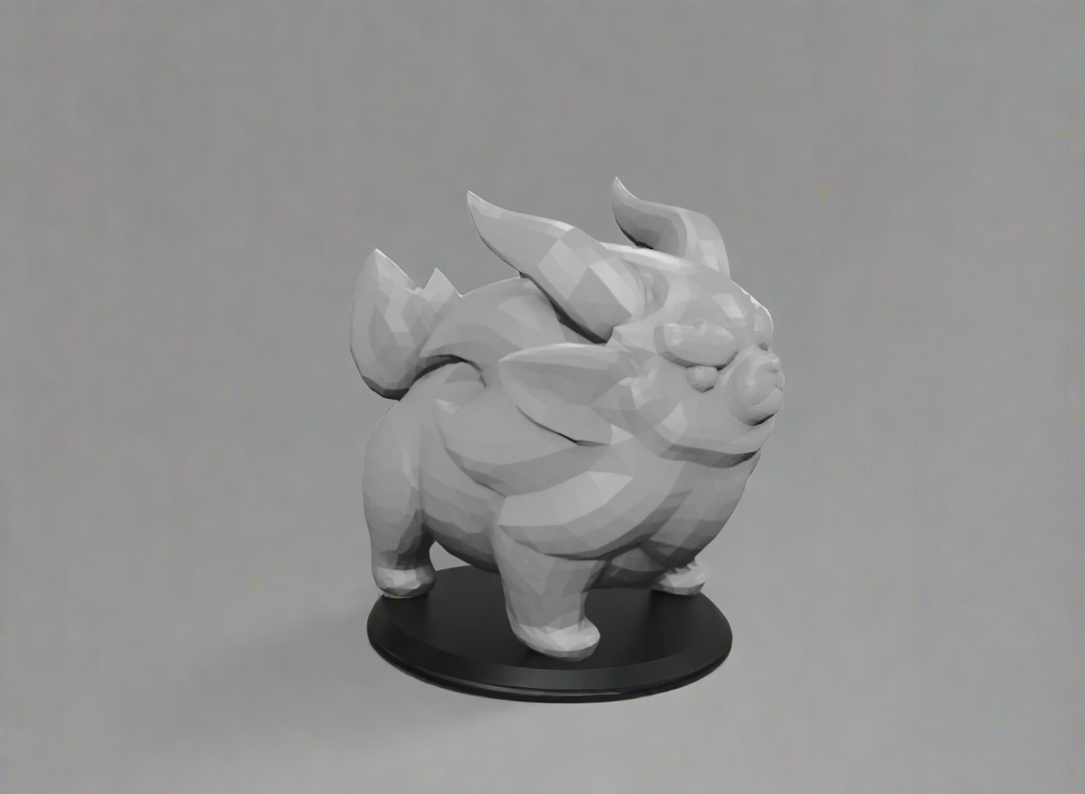 League of Legends-Furyhorn 3D Műanyag kifesthető figura