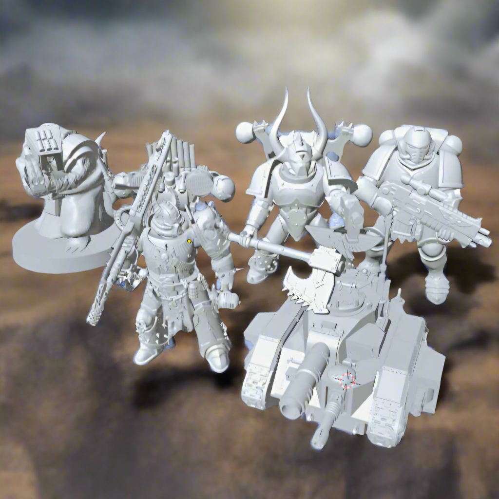 Warhammer 40000 3D Nyomtatott kifestő figura szett