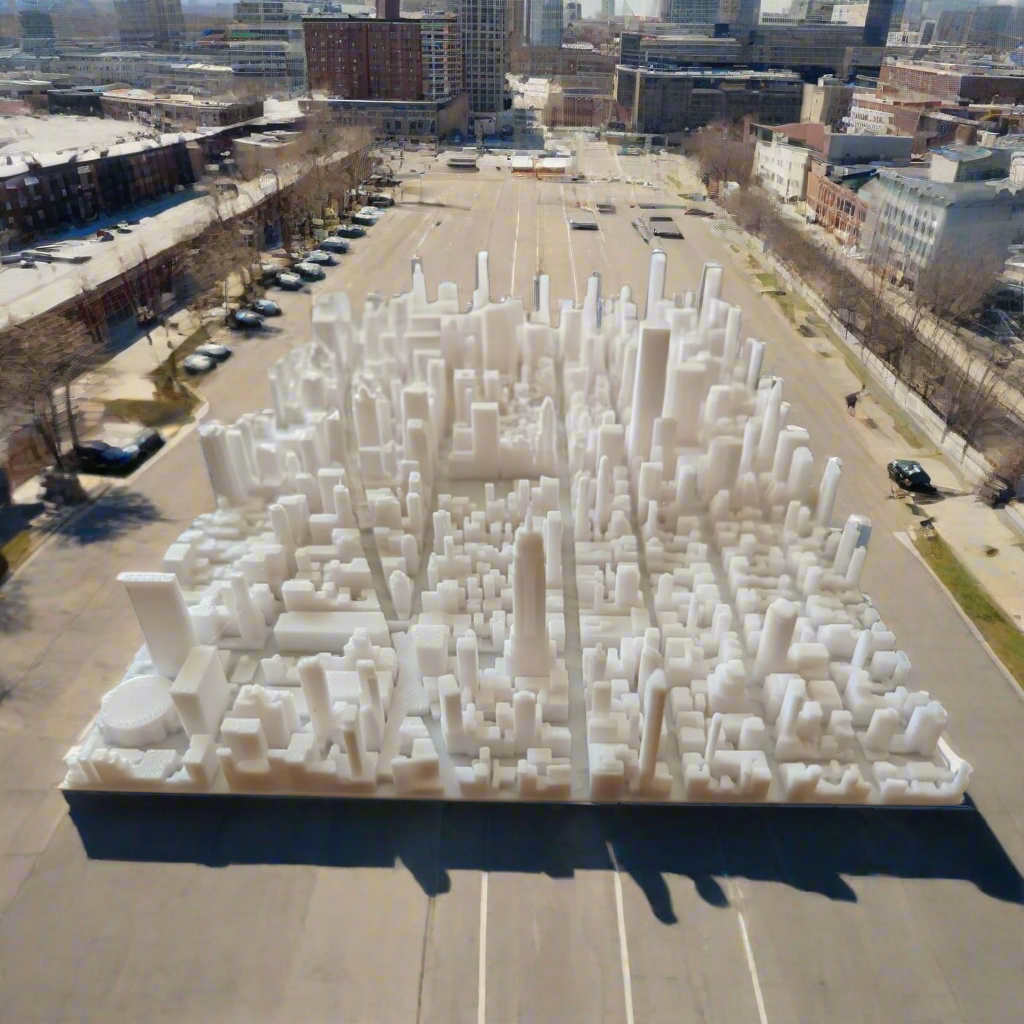 Manhattan, dekoráció kifesthető város rész