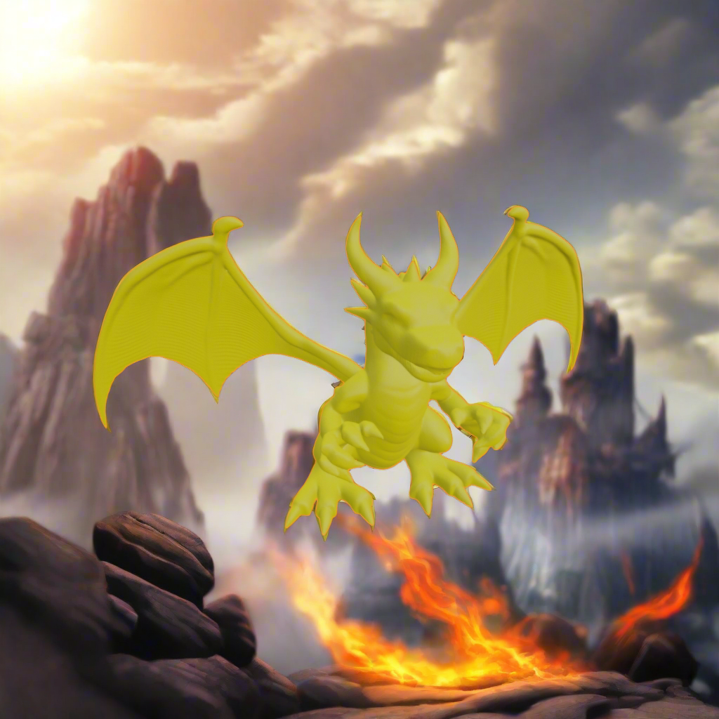 Mini sárkány3-kifestő figura