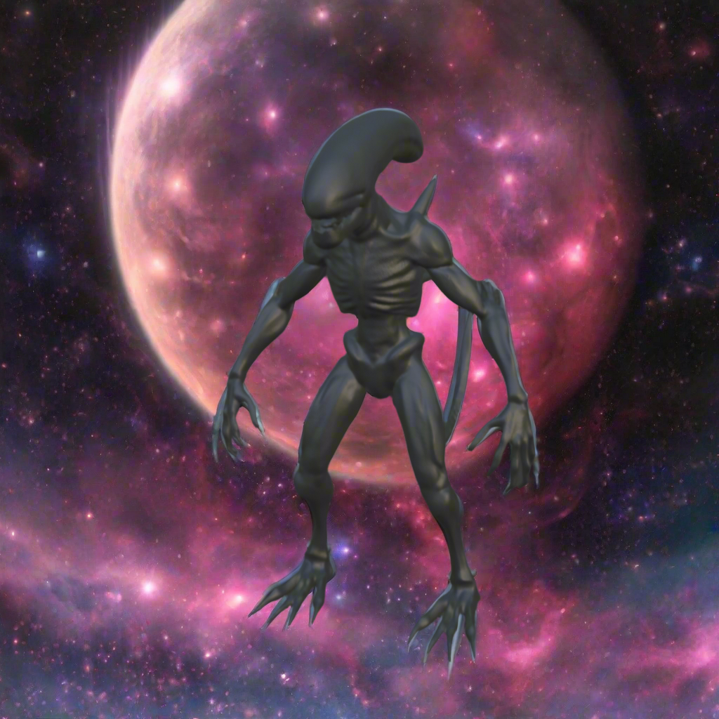 Alien xenomorph1-Kulcstartó változat