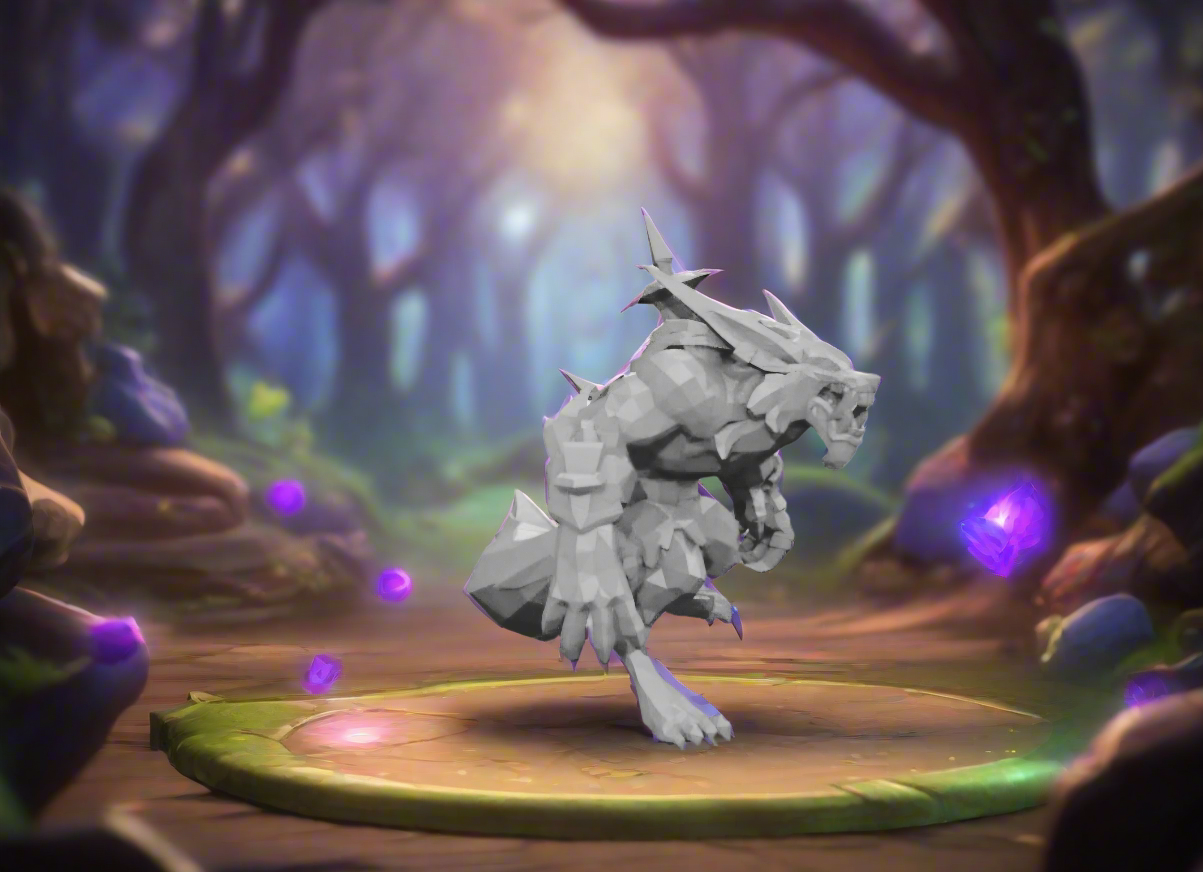 League of Legends-Warwick 3D kifesthető műanyag figura
