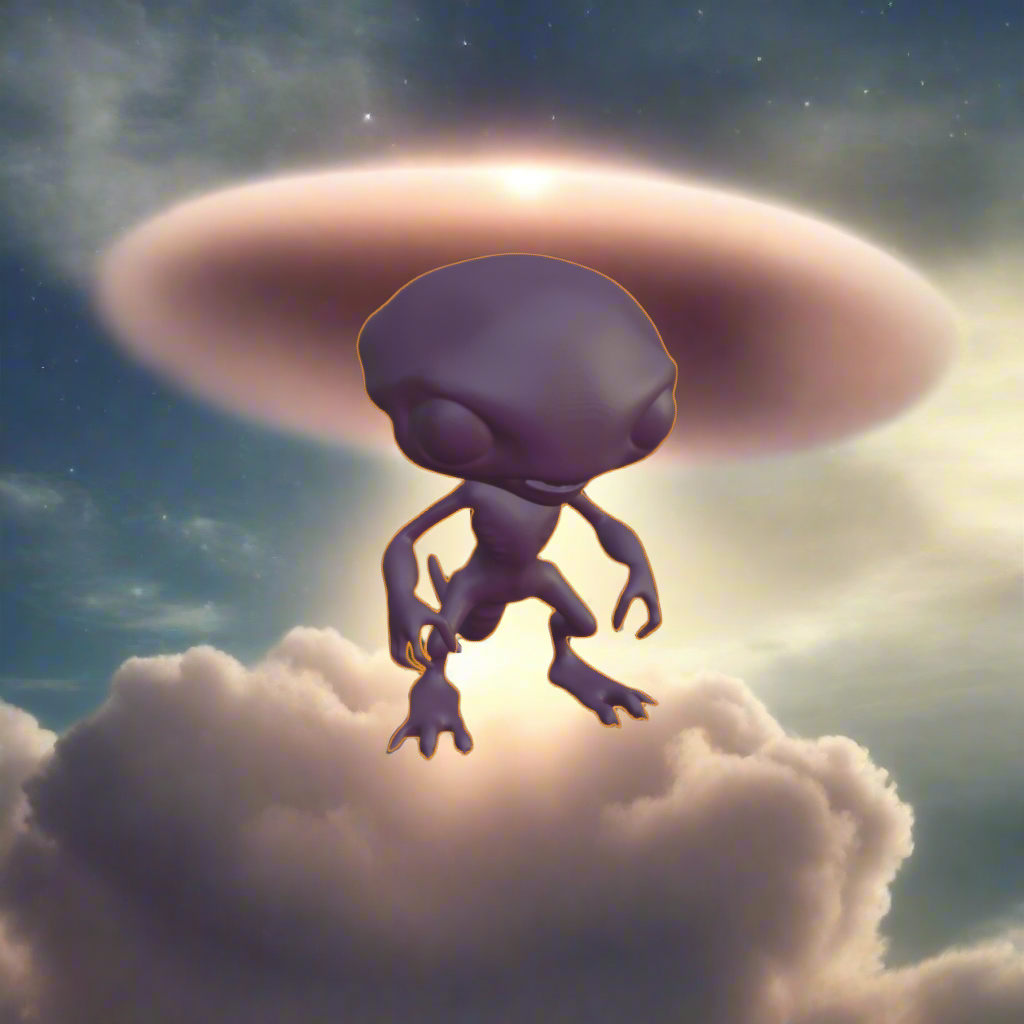 Mini alien figura1- Kifesthető játék figura