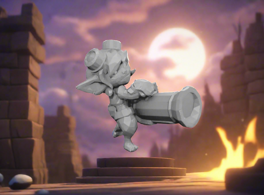 League of Legends-Tristana 3D kifesthető műanyag figura